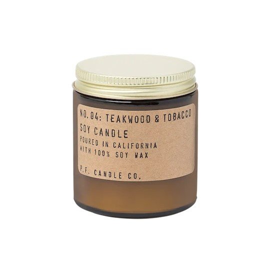 Teakwood & Tobacco Mini Travel Candle