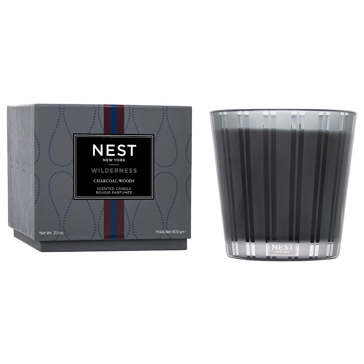 Charcoal Woods 3 Wick Candle