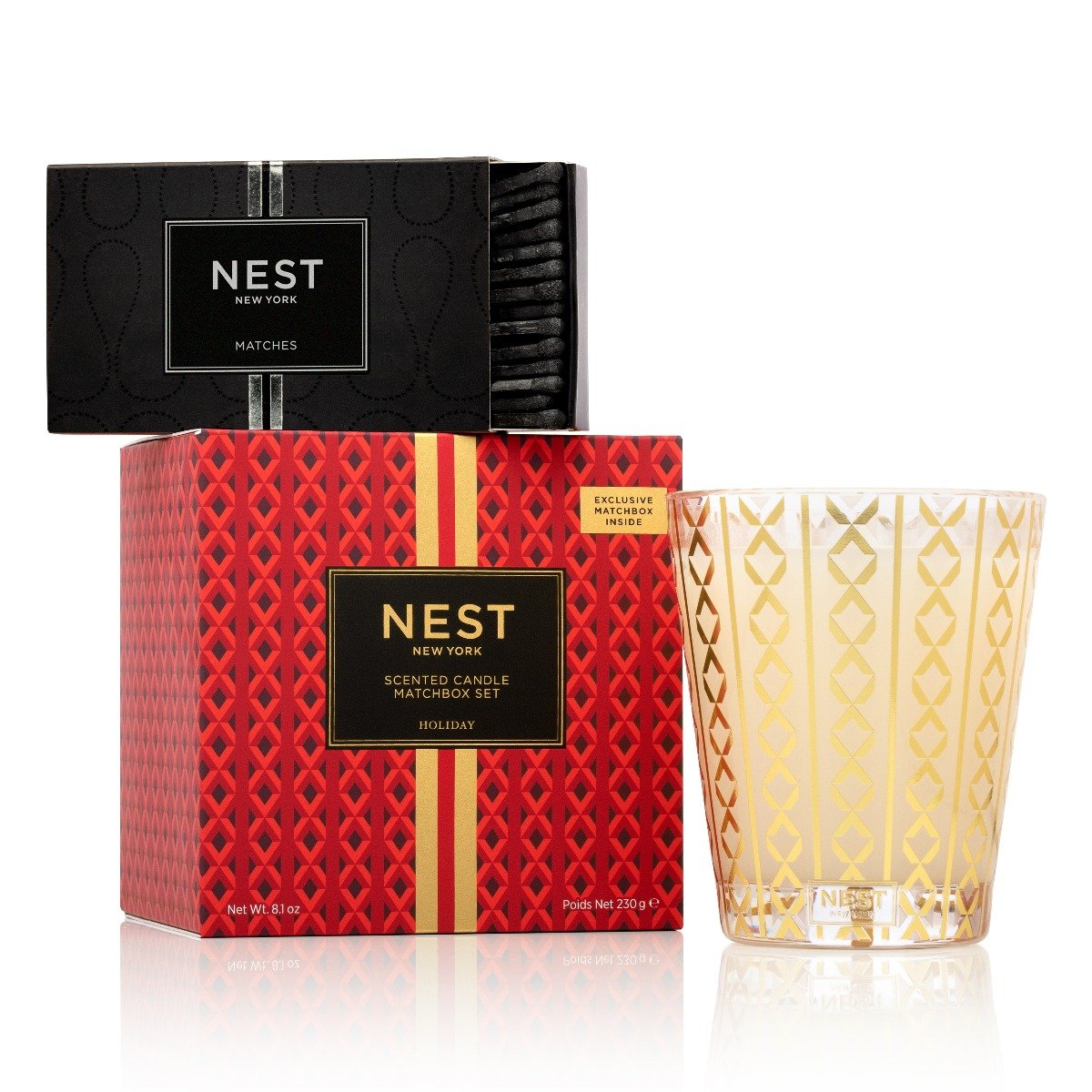 Holiday Classic Candle & Matchbook Set