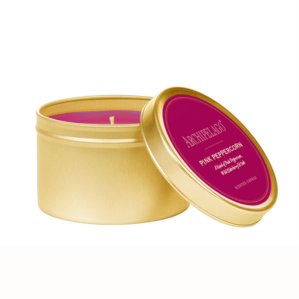 Pink Peppercorn Travel Tin Candle