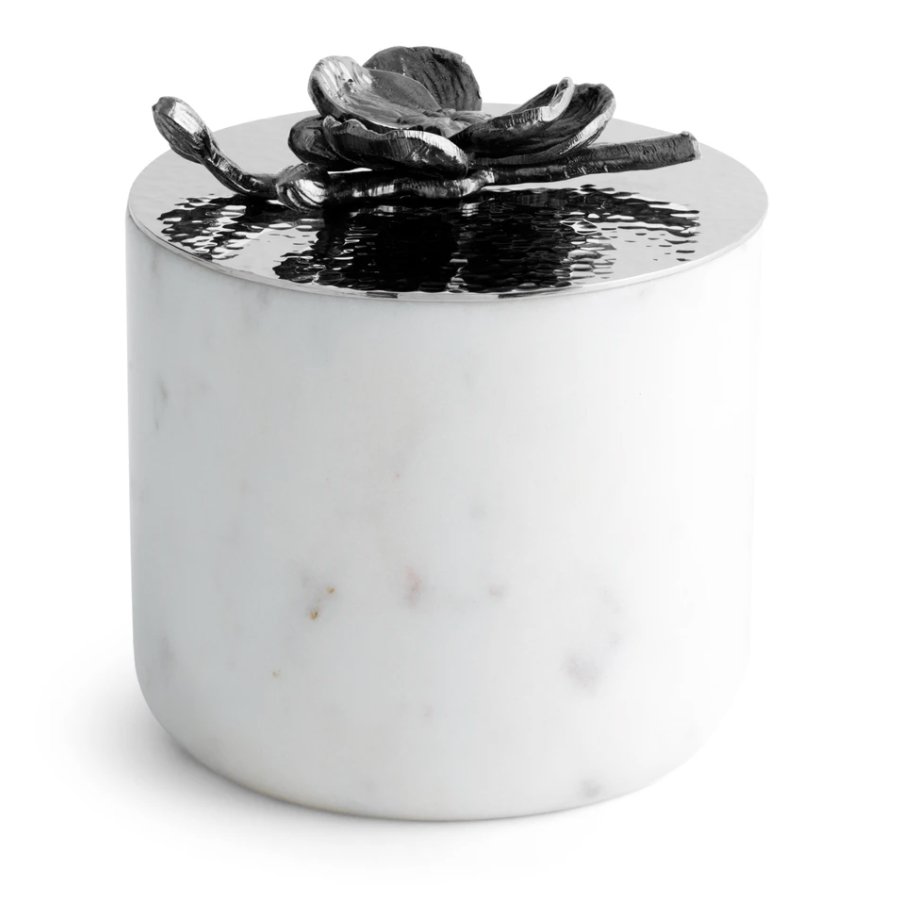 Black Orchid Small Marble Candle