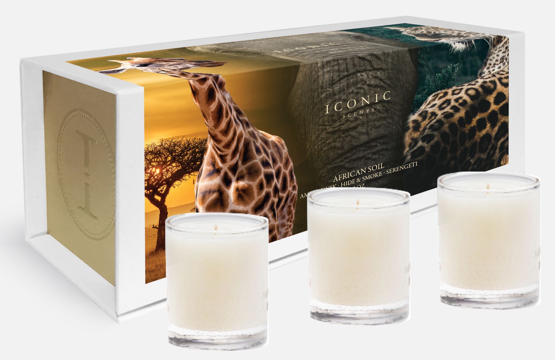 African Soil 3 Mini Candle Set