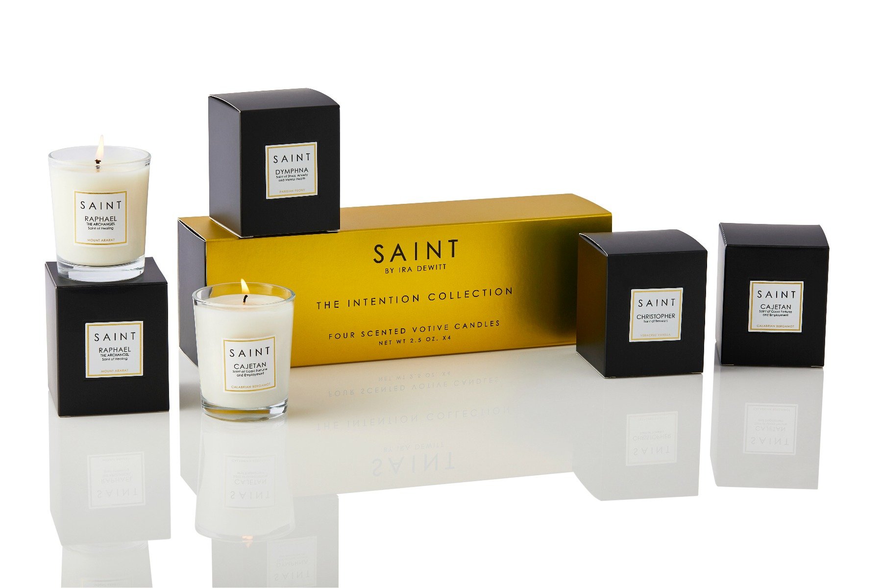   The Intention Collection 4 Votive Candle Set