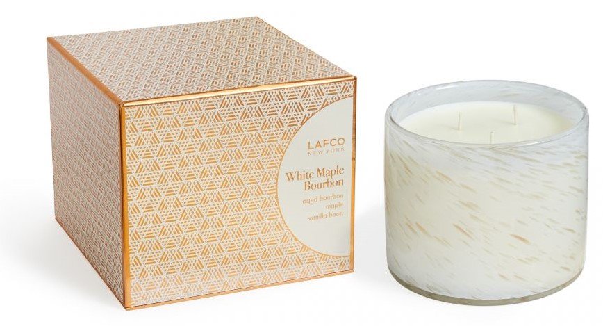 White Maple Bourbon 3 Wick Candle